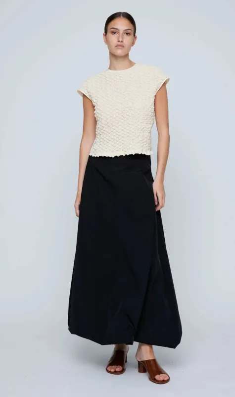 Wynn Hamlyn | Shirred Cotton Top - Bone sold by Sister & Co