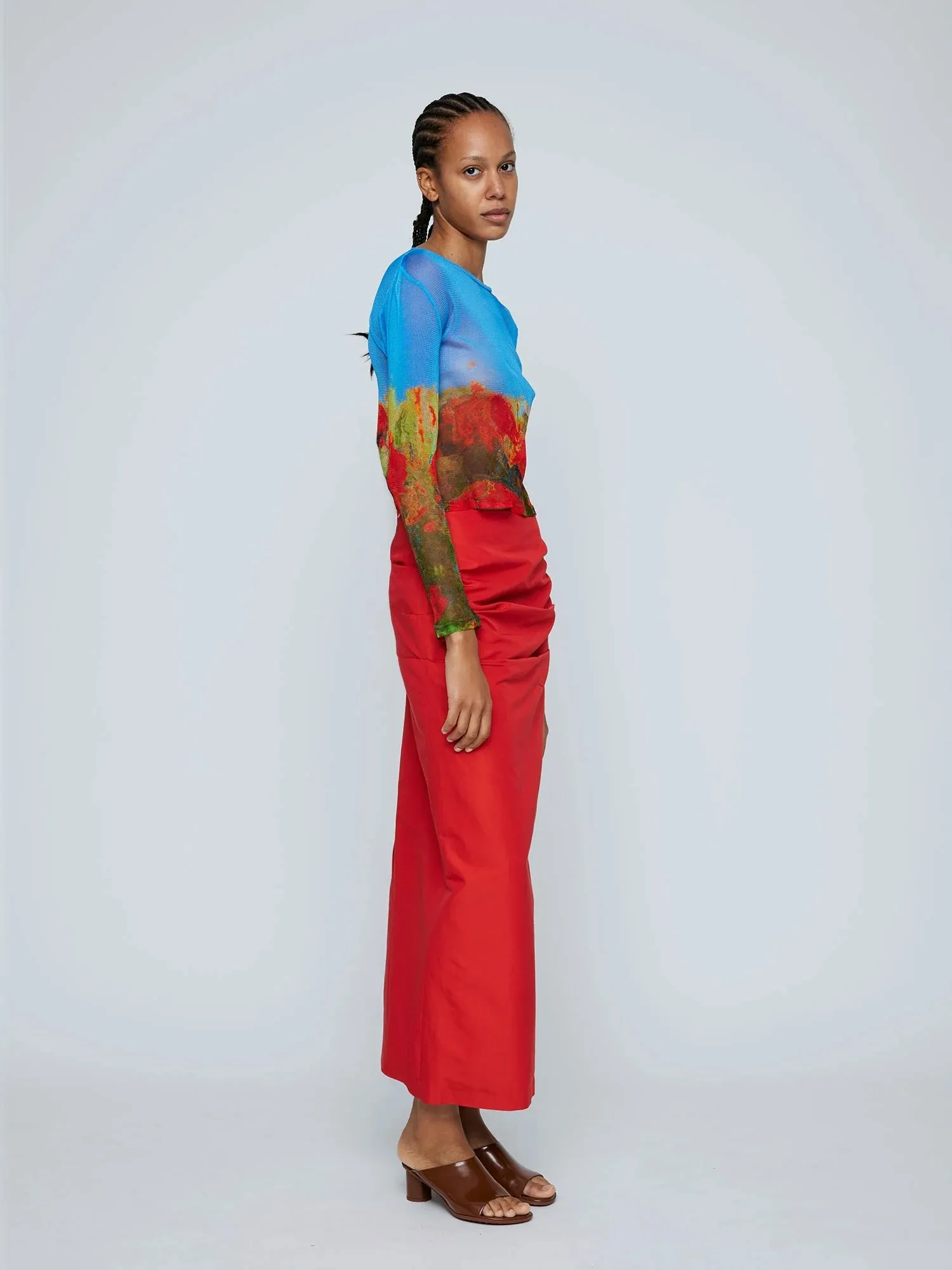 Wynn Hamlyn | Emma Maxi Skirt - Red sold by Sister & Co product image thumbnail 3