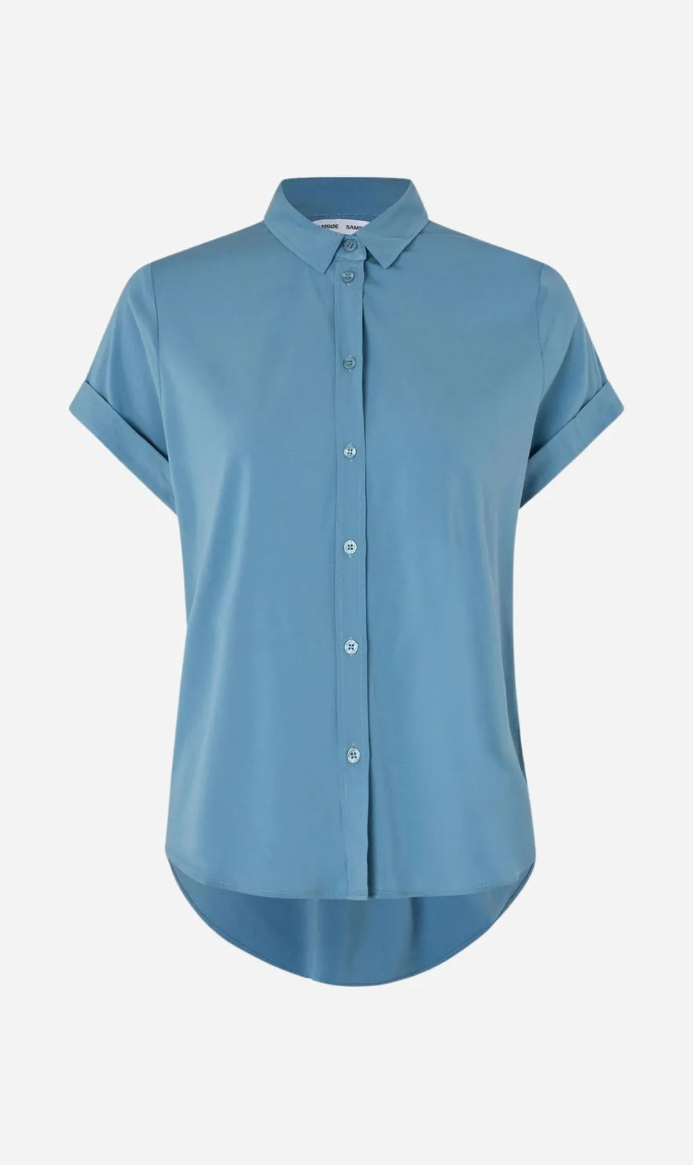 Samsoe Samsoe | Majan Short Sleeve Shirt - Blue Heaven sold by Sister & Co