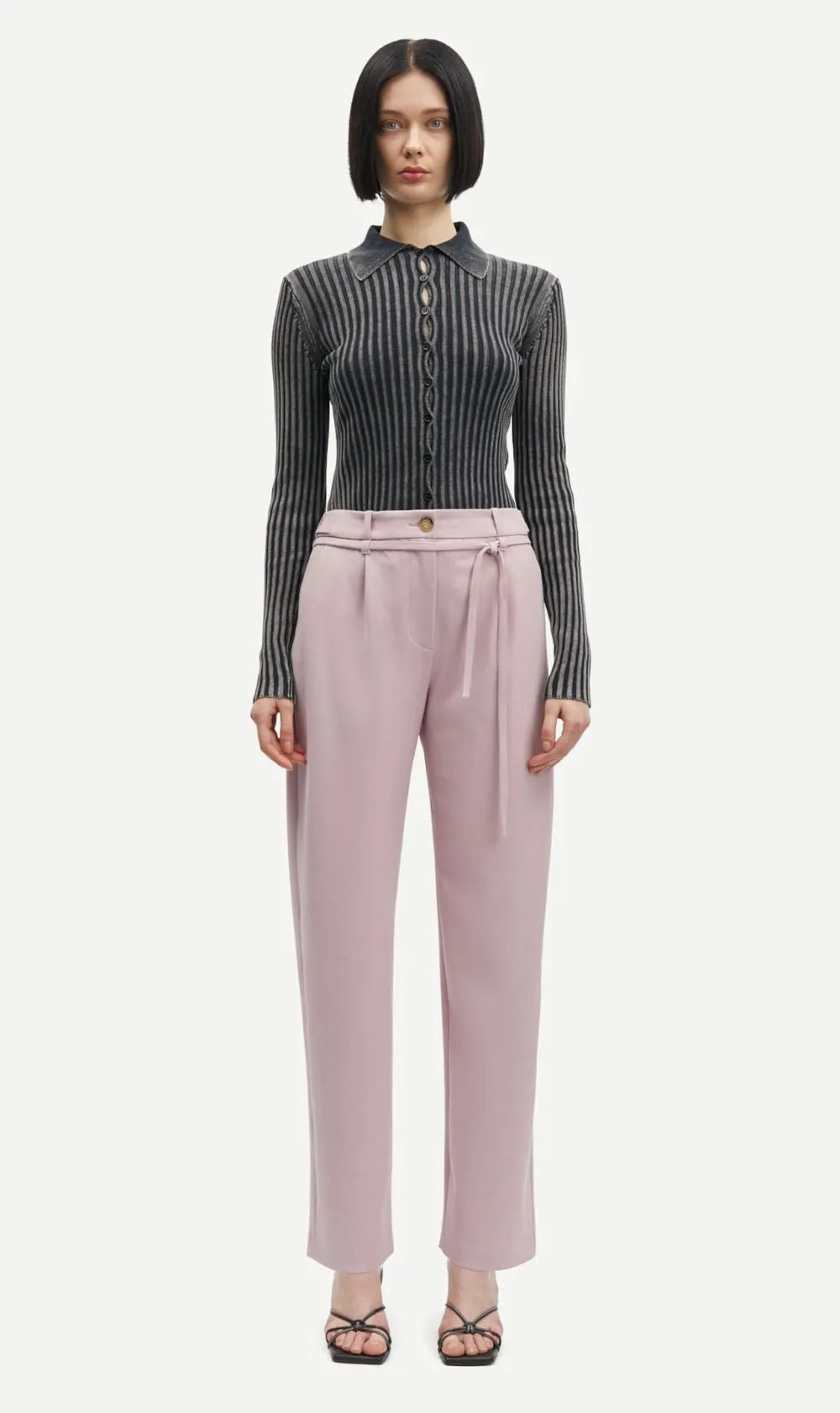 Samsoe Samsoe | Saluza Trousers - Woodrose sold by Sisters & Co