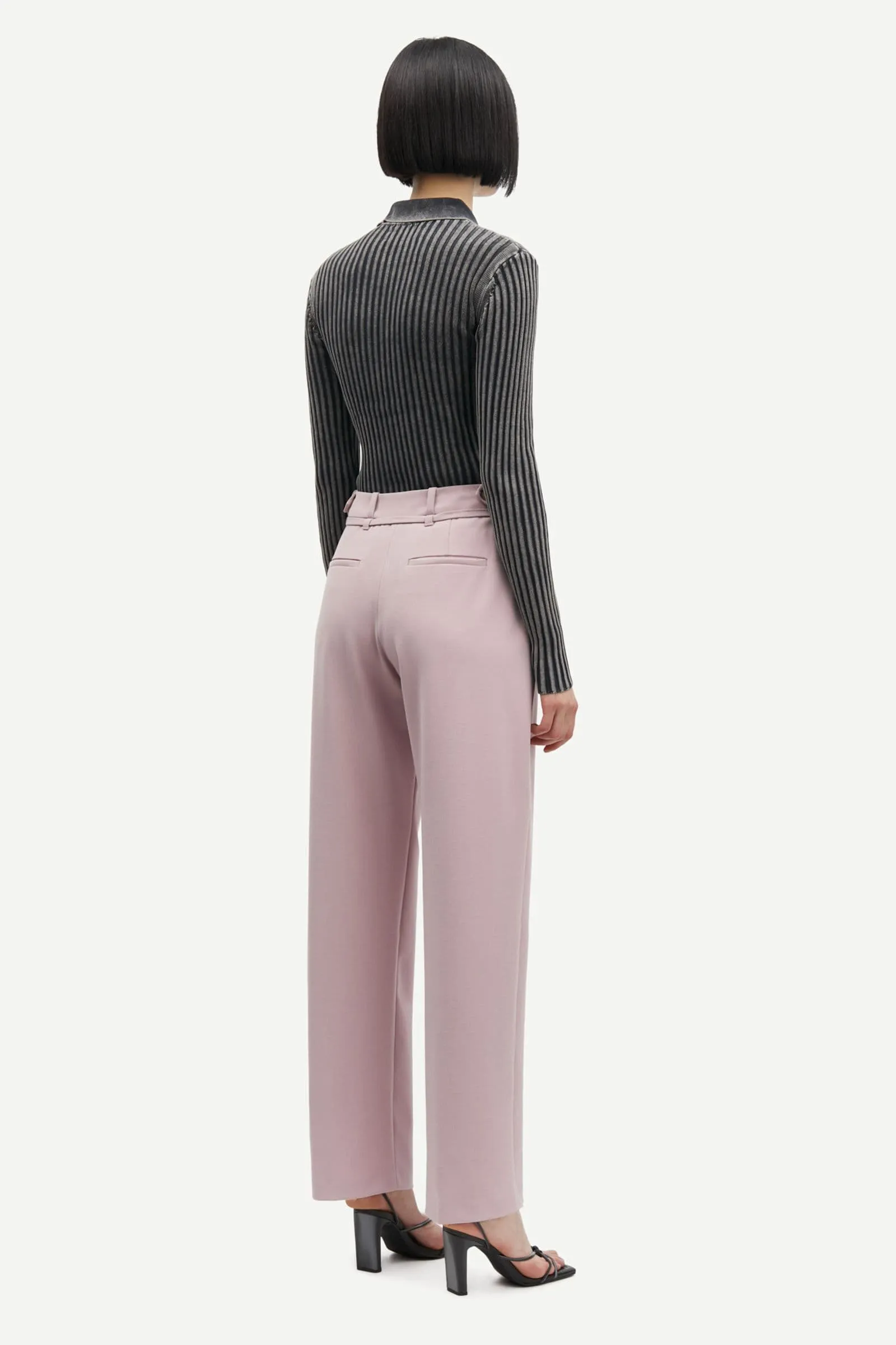 Samsoe Samsoe | Saluza Trousers - Woodrose sold by Sisters & Co product image thumbnail 3