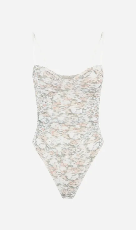 Camilla and Marc | Majorelle Floral Bodysuit - Green sold by Sister & Co