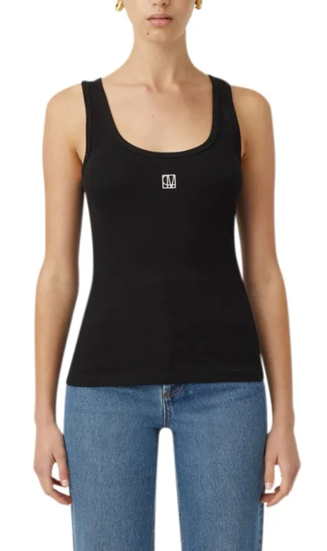 Camilla and Marc | Nora Scoop Neck Tank - Black sold by Sister & Co