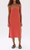 Assembly Label | Vallory Linen Slip Dress - Papaya sold by Sister & Co