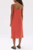 Assembly Label | Vallory Linen Slip Dress - Papaya sold by Sister & Co
