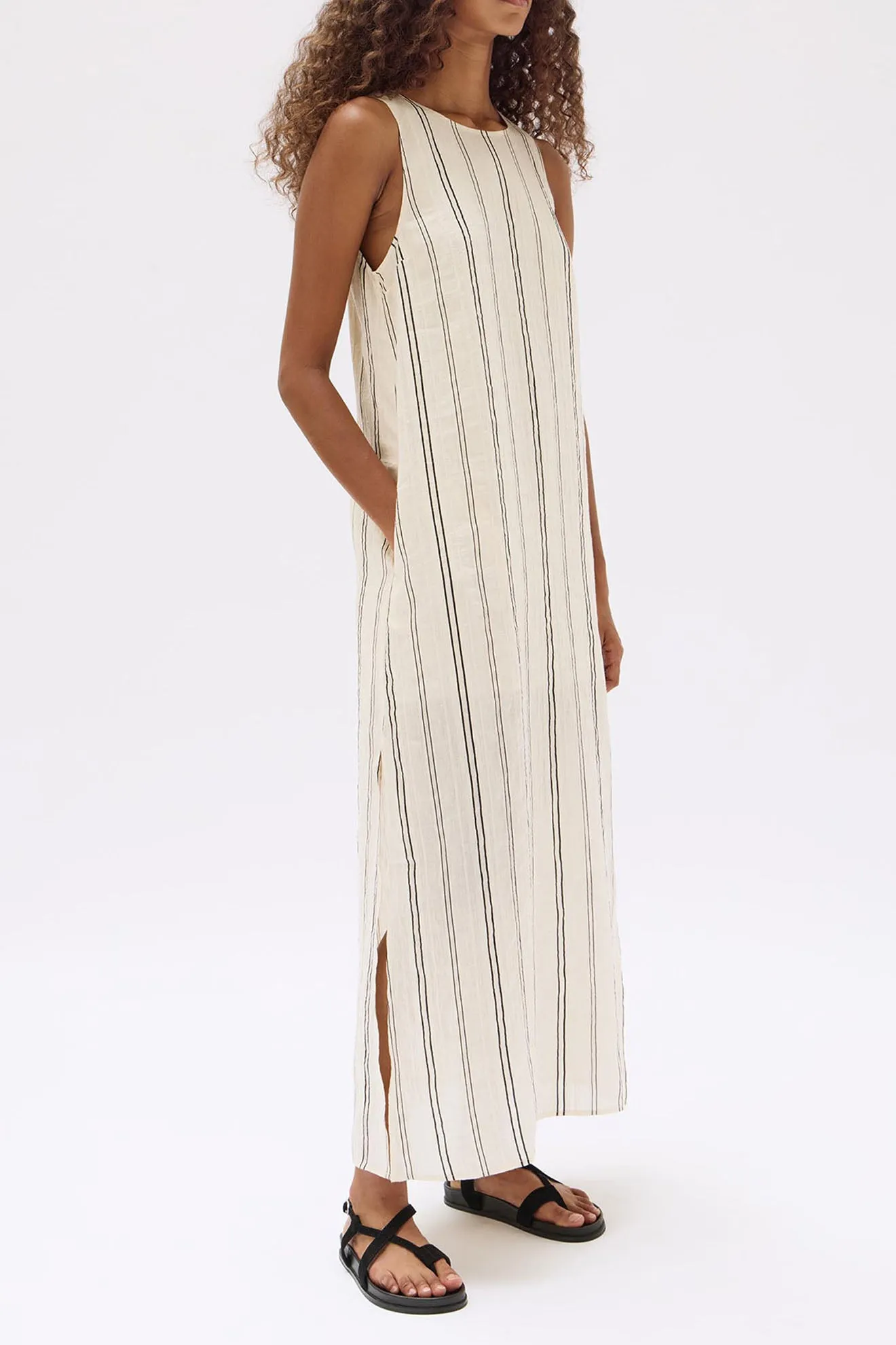 Assembly Label | Milos Stripe Maxi Dress - Cream/Black sold by Sister & Co product image thumbnail 2