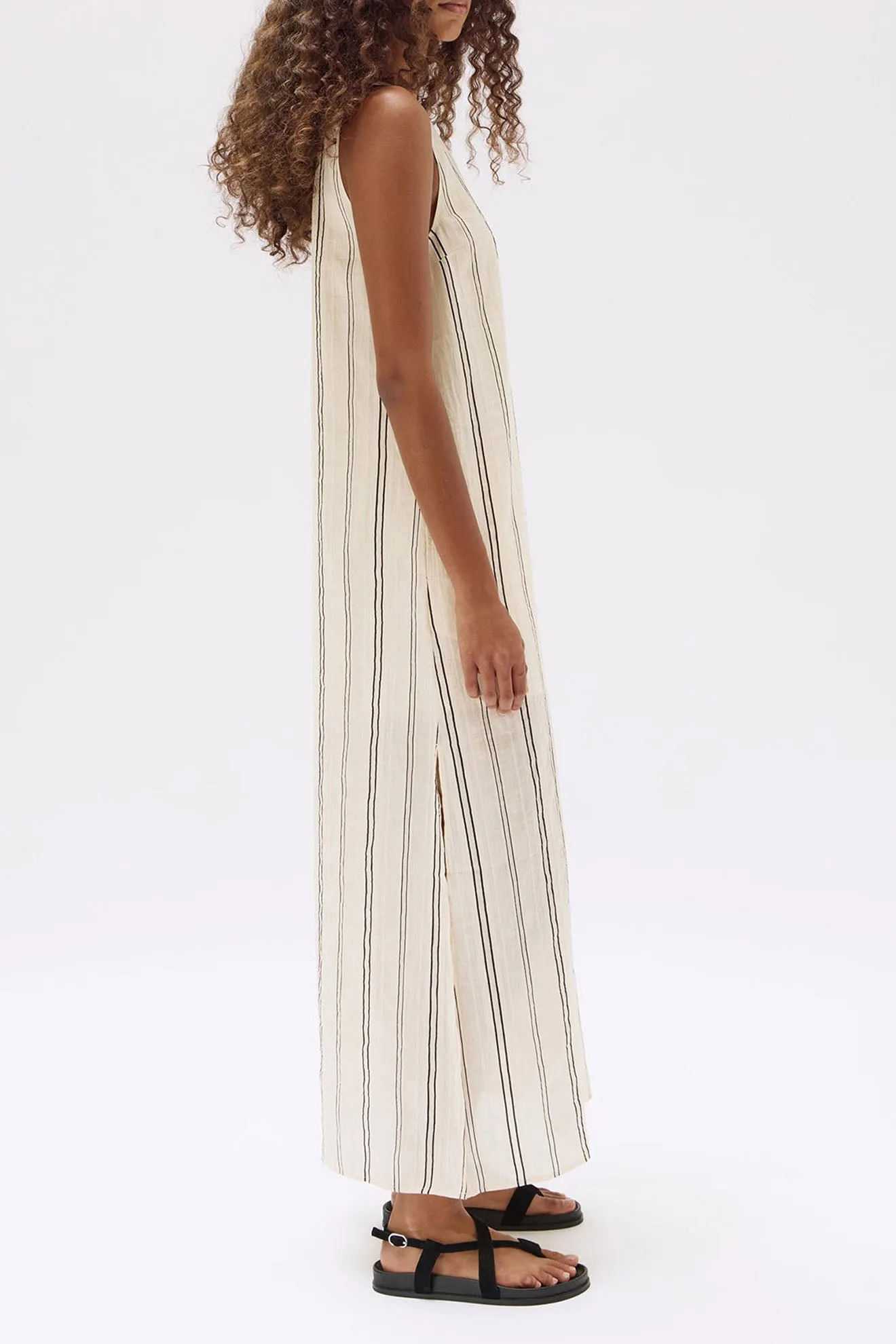 Assembly Label | Milos Stripe Maxi Dress - Cream/Black sold by Sister & Co product image thumbnail 4