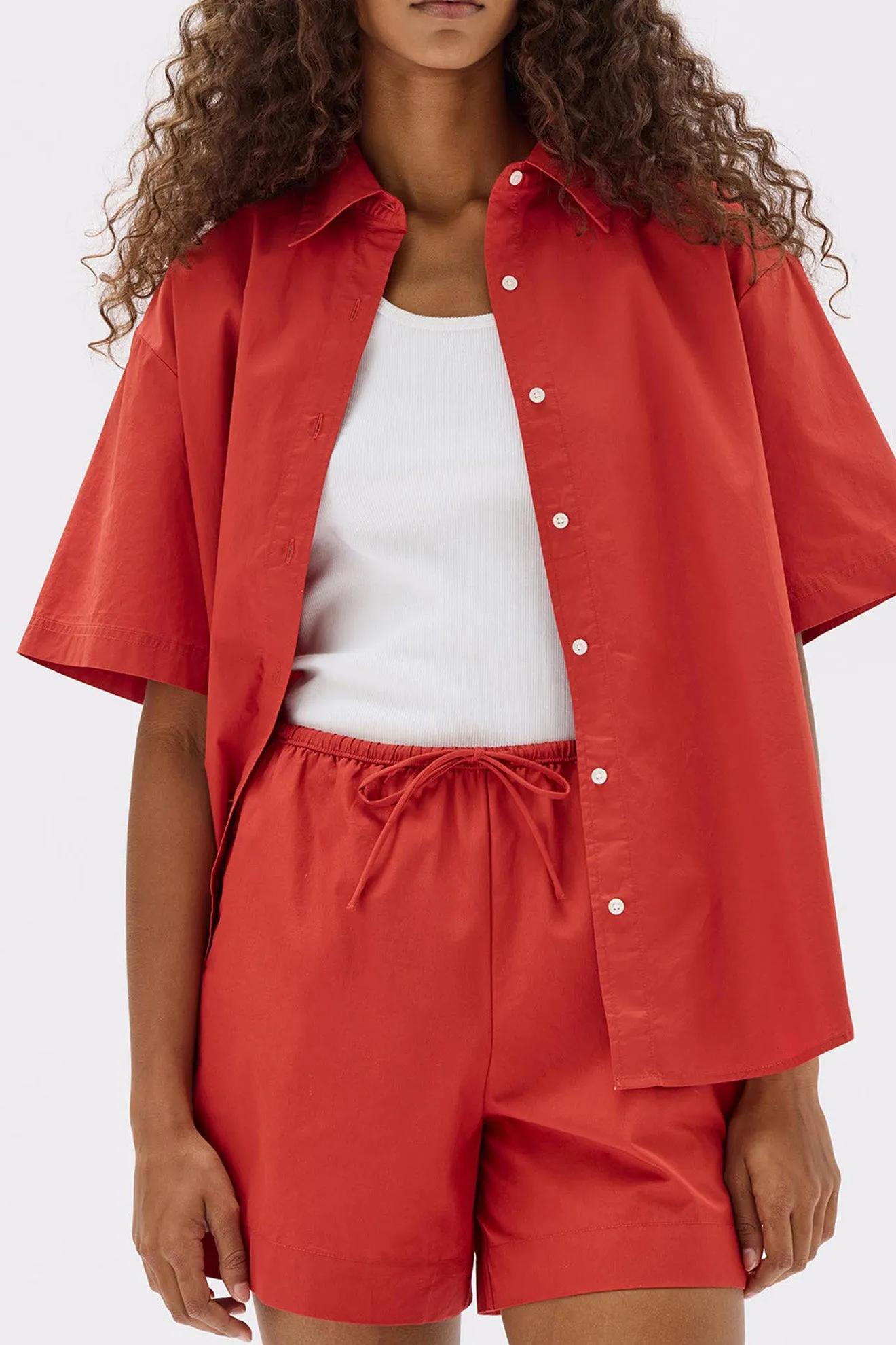 Assembly Label | Philipa Poplin Short - Papaya sold by Sister & Co product image thumbnail 5