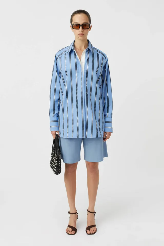 Camilla and Marc | Atoll Stripe Shirt - Cornflower Blue Stripe sold by Sister & Co product image thumbnail 5