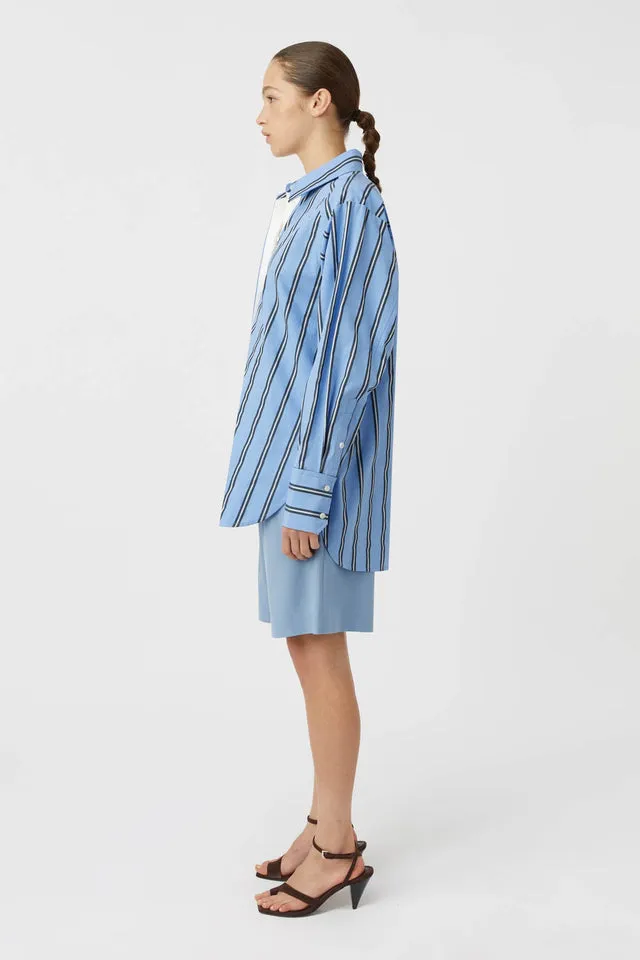 Camilla and Marc | Atoll Stripe Shirt - Cornflower Blue Stripe sold by Sister & Co product image thumbnail 3