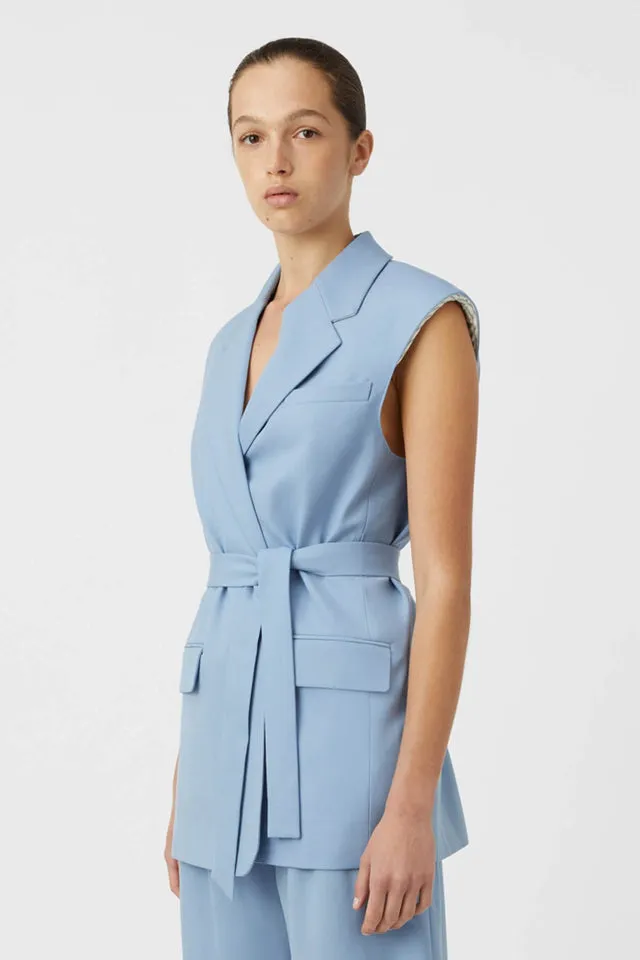 Camilla and Marc | Atlantis Blazer Vest - Cornflower Blue sold by Sisters & Co product image thumbnail 2