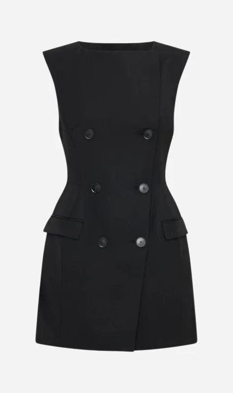 Camilla and Marc | Dusk Mini Dress - Black sold by Sister & Co