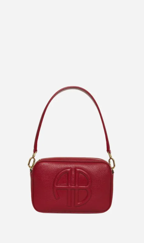 Anine Bing | Lili Bag - Red Pebbled sold by Sister & Co
