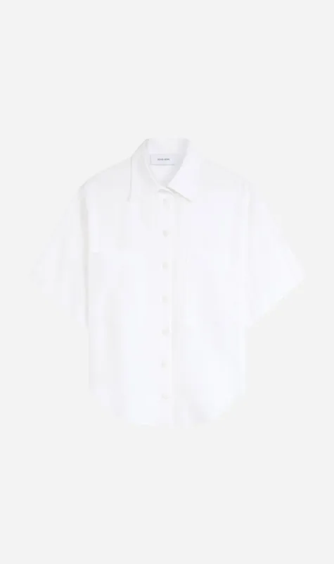 Bondi Born | Leiden Short Sleeve Shirt - White made by Sisters & Co
