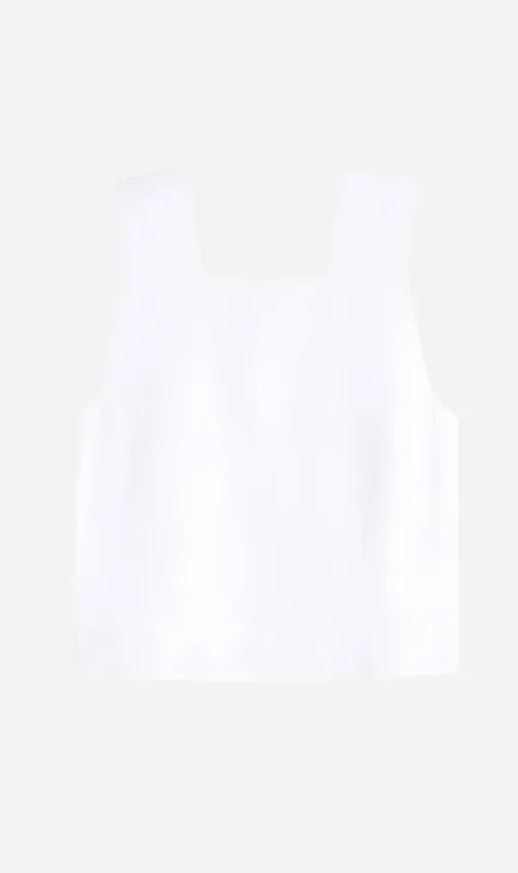 Bondi Born | Delphi Square Neck Bodice - White sold by Sister & Co