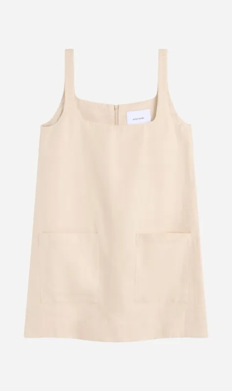 Bondi Born | Delphi A-Line Mini Dress - Sand sold by Sister & Co