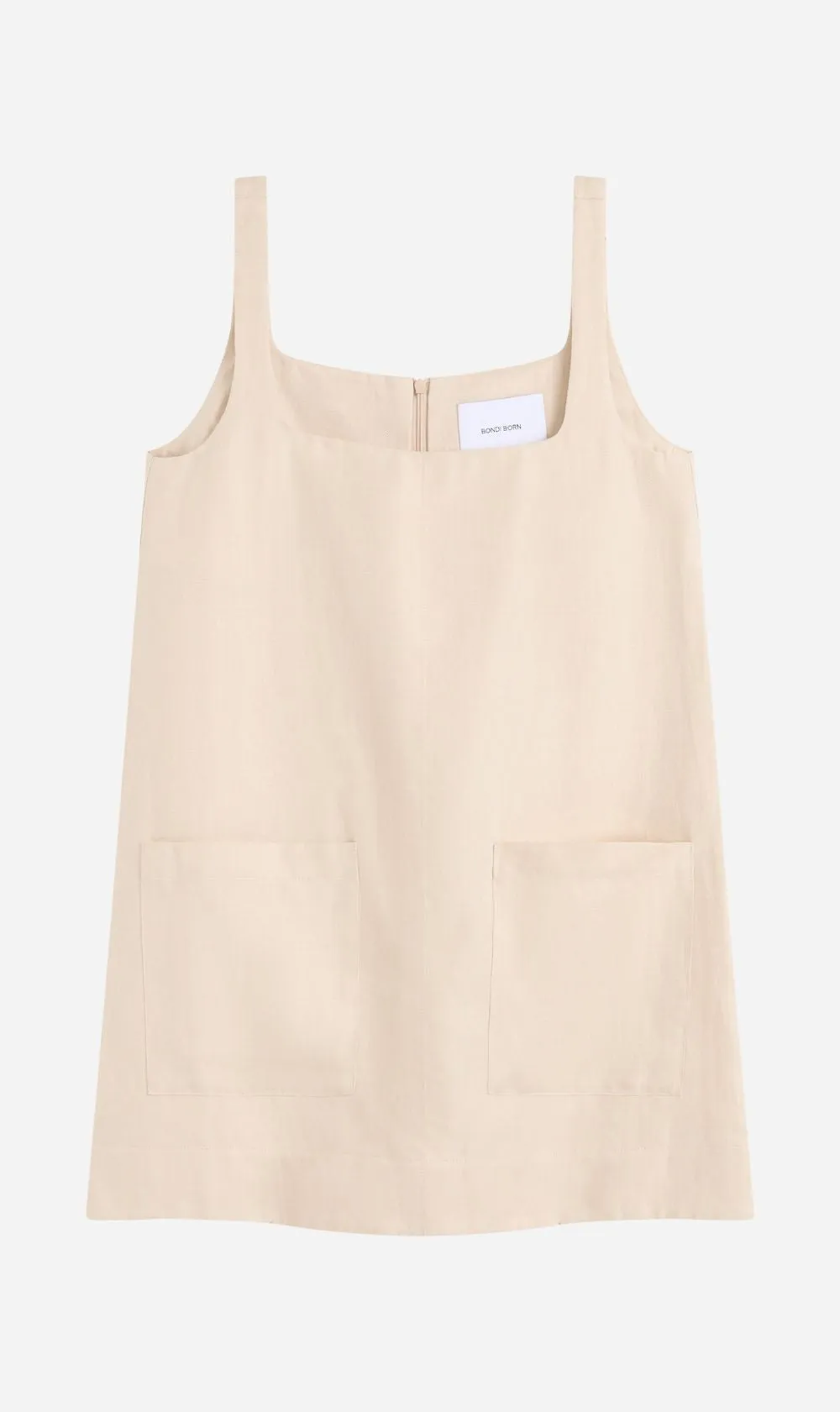 Bondi Born | Delphi A-Line Mini Dress - Sand sold by Sister & Co