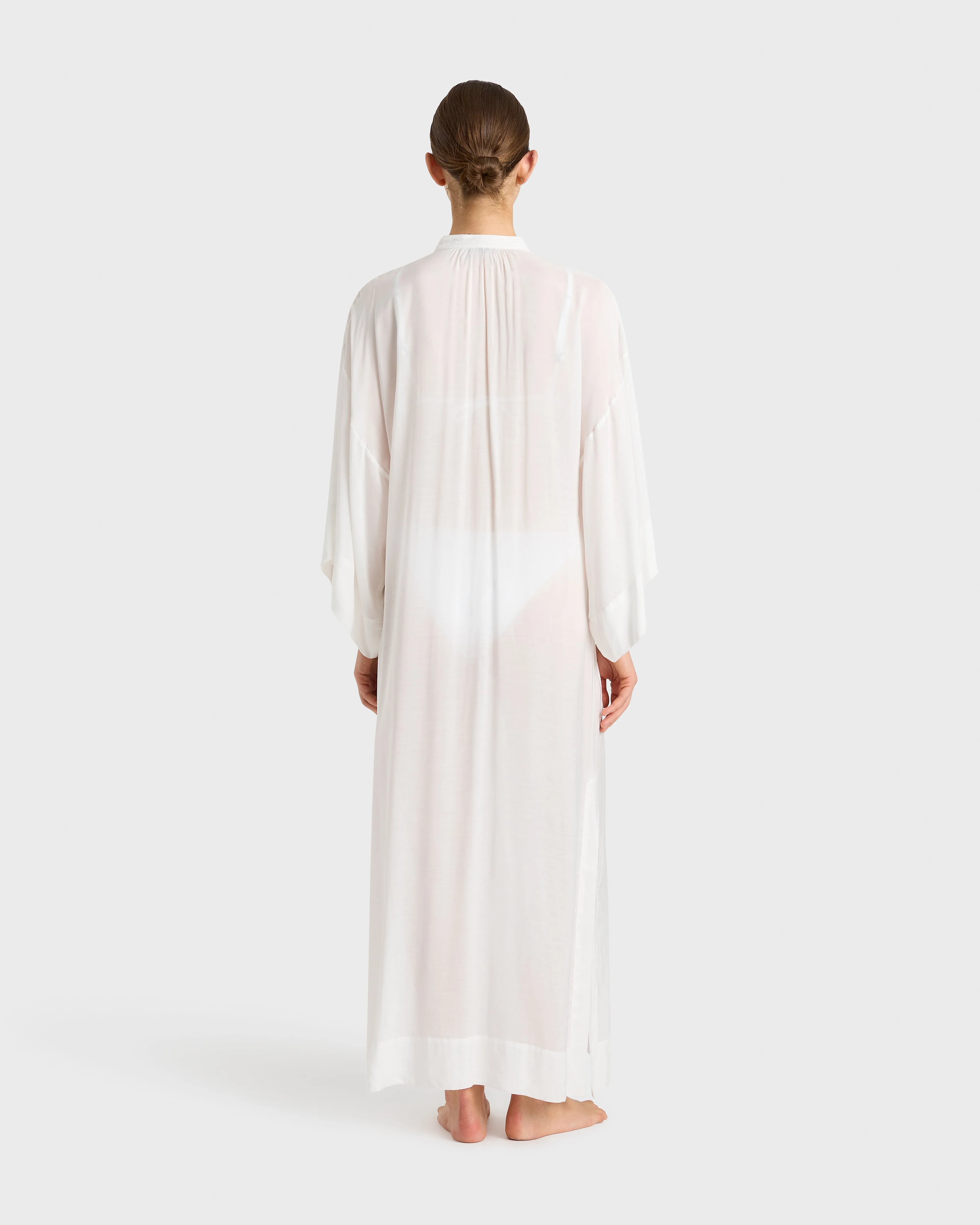 Bondi Born | Cremona Kimono Sleeve Coverup - White sold by Sister & Co product image thumbnail 3