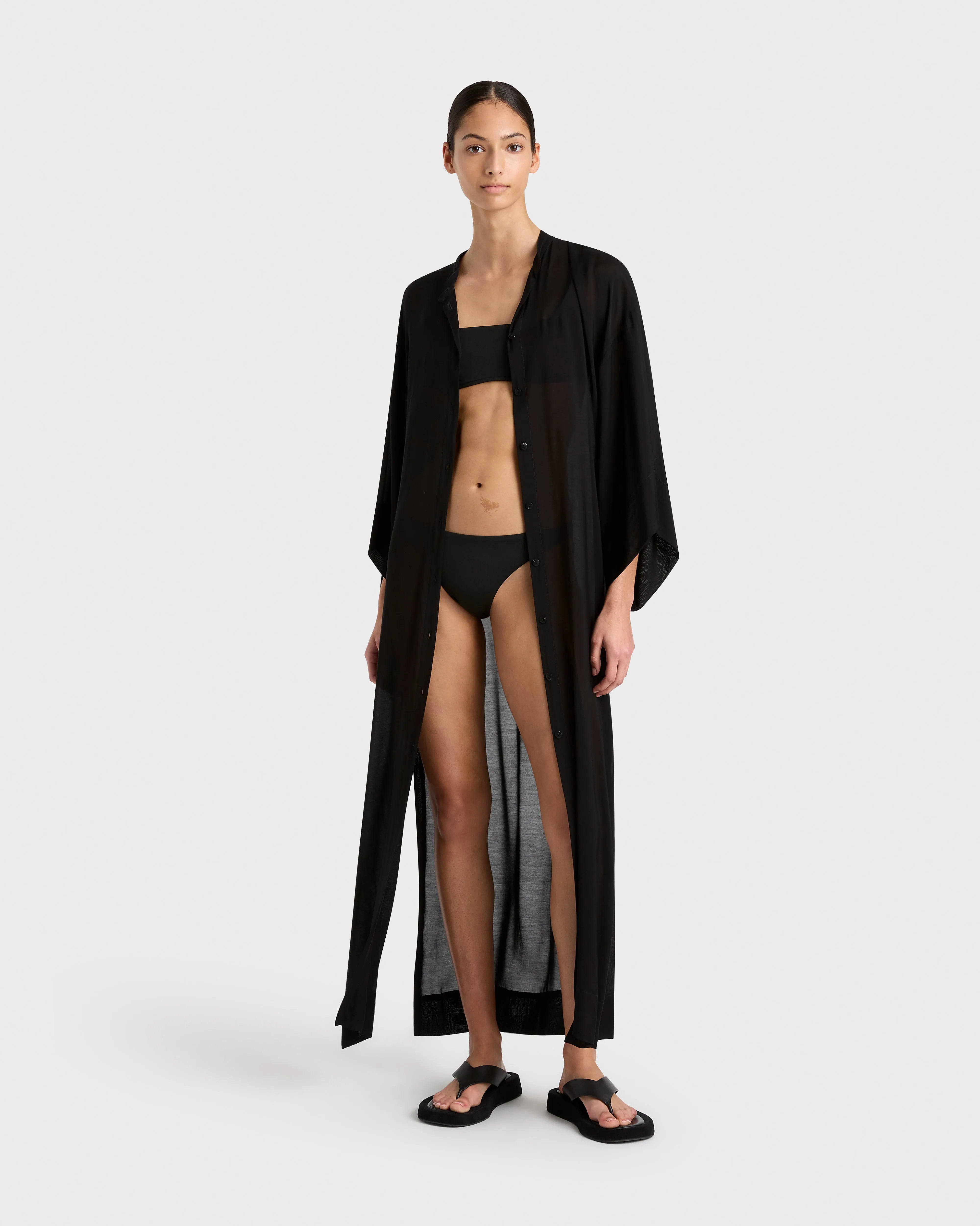 Bondi Born | Cremona Kimono Sleeve Coverup - Black sold by Sister & Co product image thumbnail 5