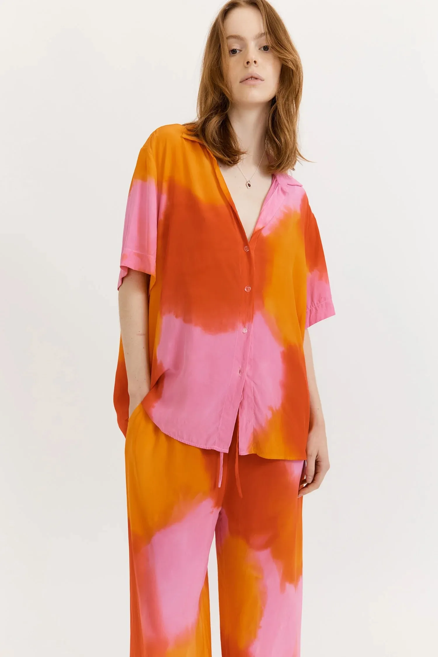 Gary Bigeni | Santana Shirt - Hand Painted Red sold by Sister & Co product image thumbnail 2