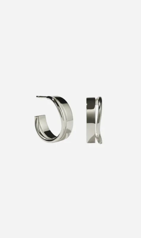 Meadowlark | Bliss Hoops Medium - Silver sold by Sister & Co