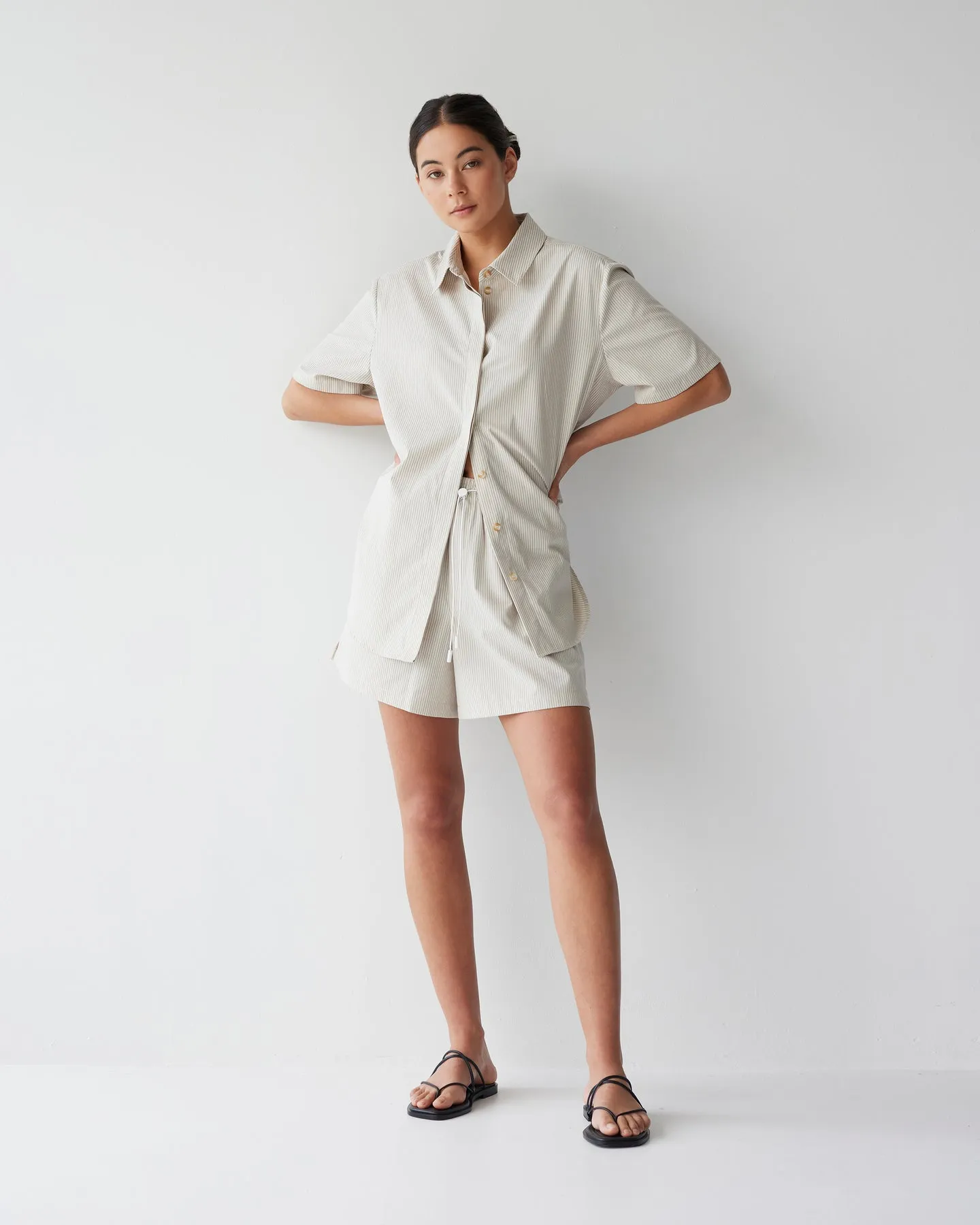 Dear Dylan | Shirt - Chai Stripe sold by Sister & Co product image thumbnail 3