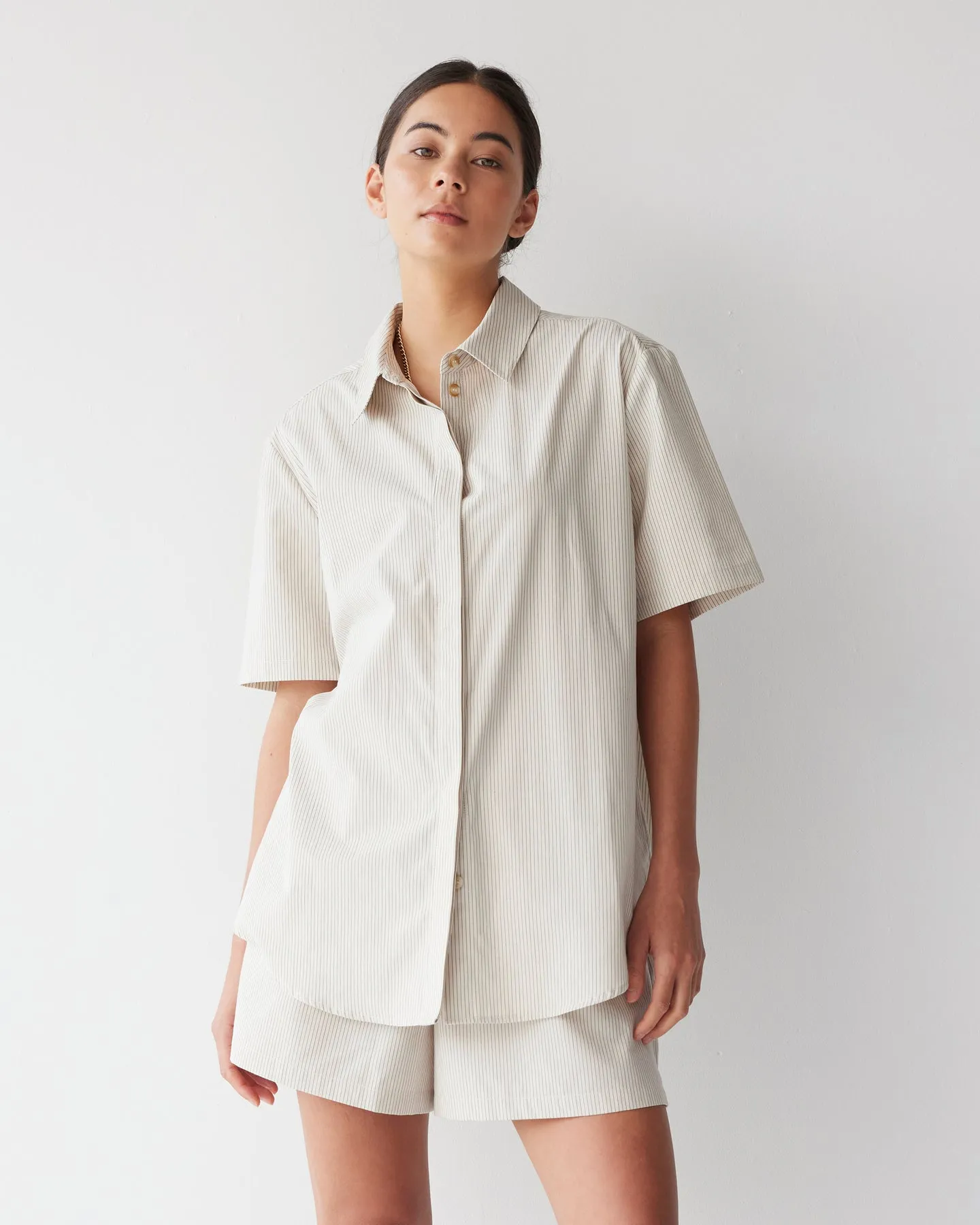 Dear Dylan | Shirt - Chai Stripe sold by Sister & Co product image thumbnail 2