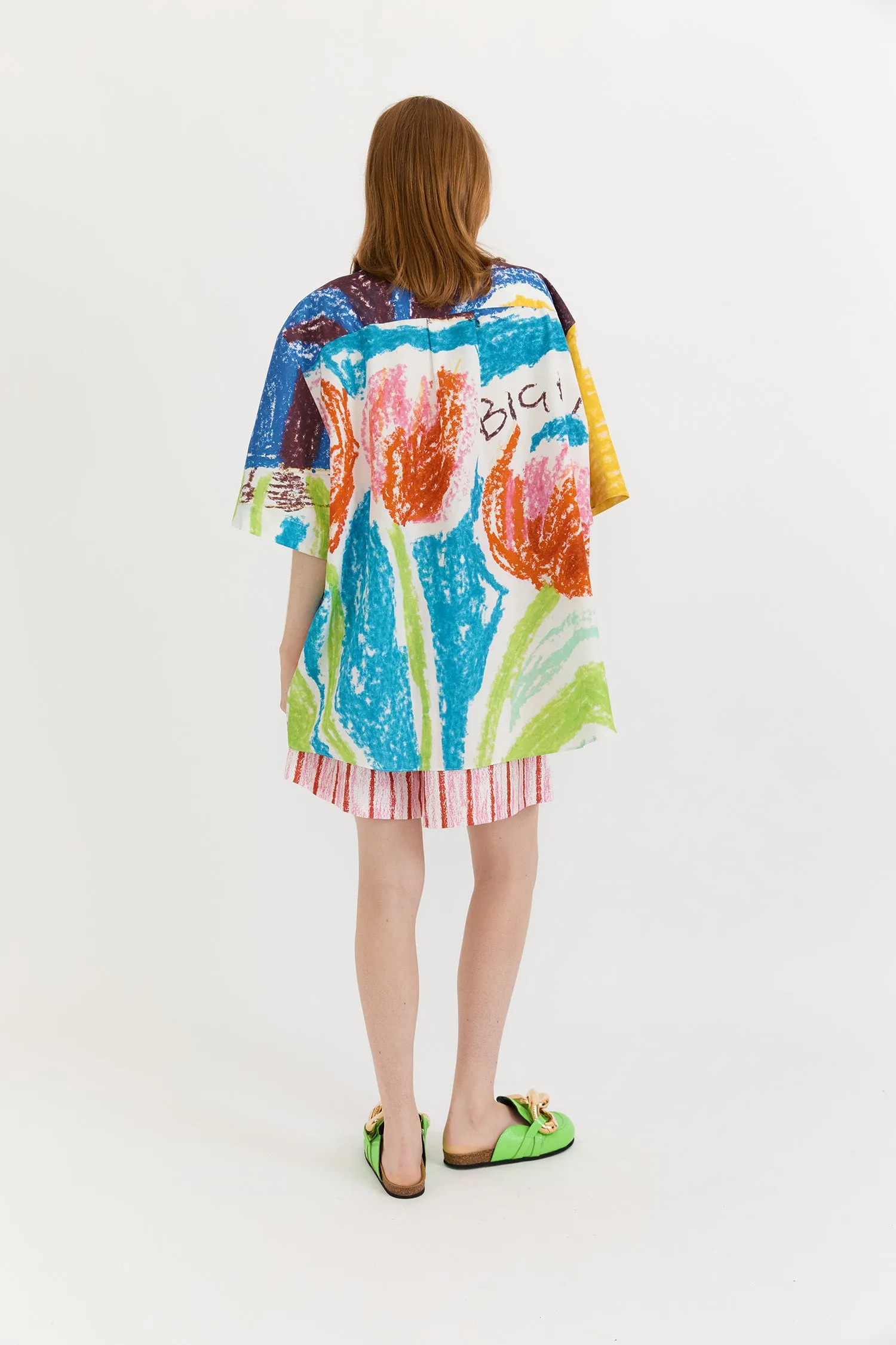 Gary Bigeni | Santana Shirt - Blue Flowers sold by Sister & Co product image thumbnail 3