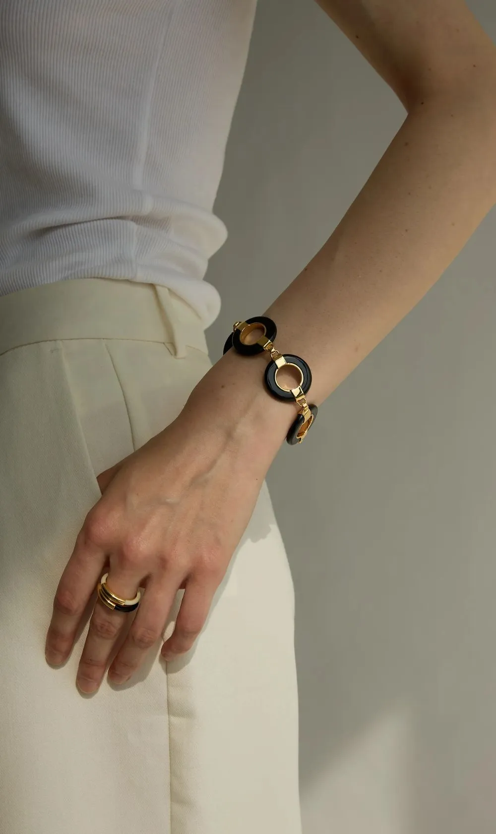 Adorn | Moon Bracelet - Dark Horn sold by Sisters & Co