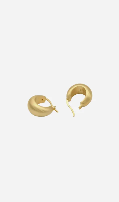 Adorn | Small Moon Drop Earring - Satin Polish sold by Sister & Co