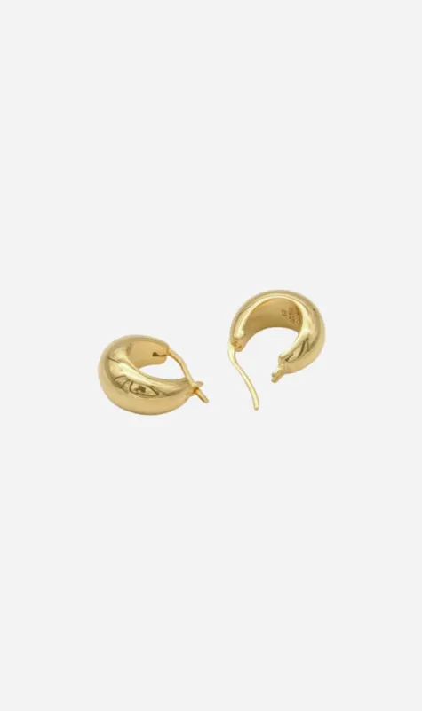 Adorn | Small Moon Drop Earring - High Polish sold by Sister & Co