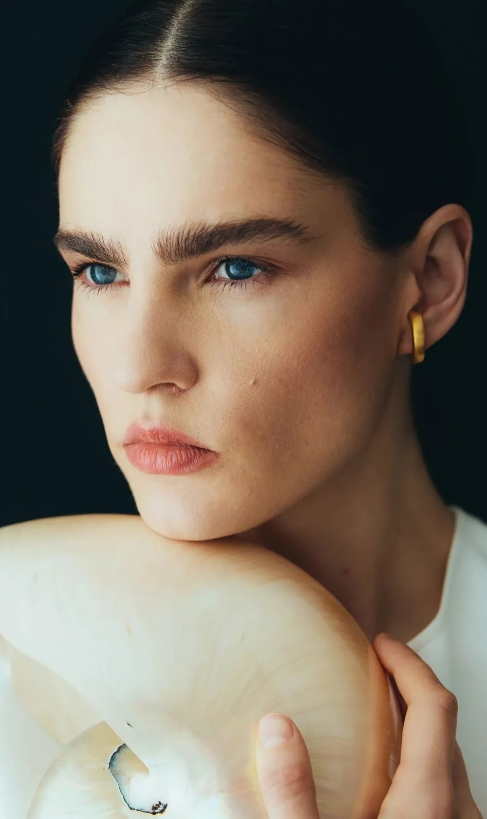 Adorn | Box Earcuff - Gold Satin Polish sold by Sister & Co