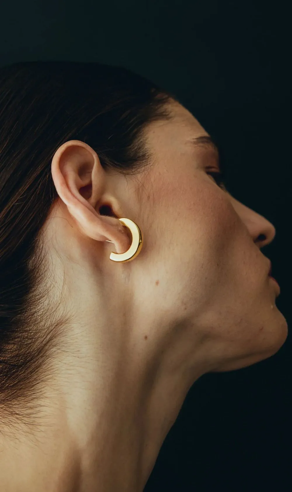 Adorn | Box Earcuff - Gold High Polish sold by Sister & Co