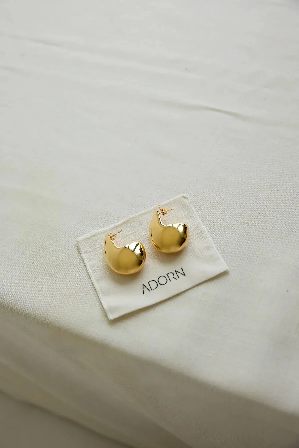 Adorn | Big Drop Earring - Gold sold by Sister & Co product image thumbnail 2