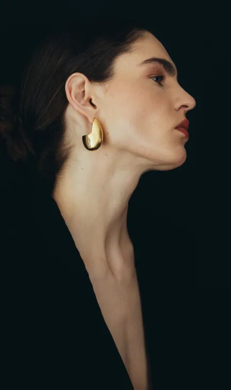 Adorn | Big Drop Earring - Gold sold by Sister & Co