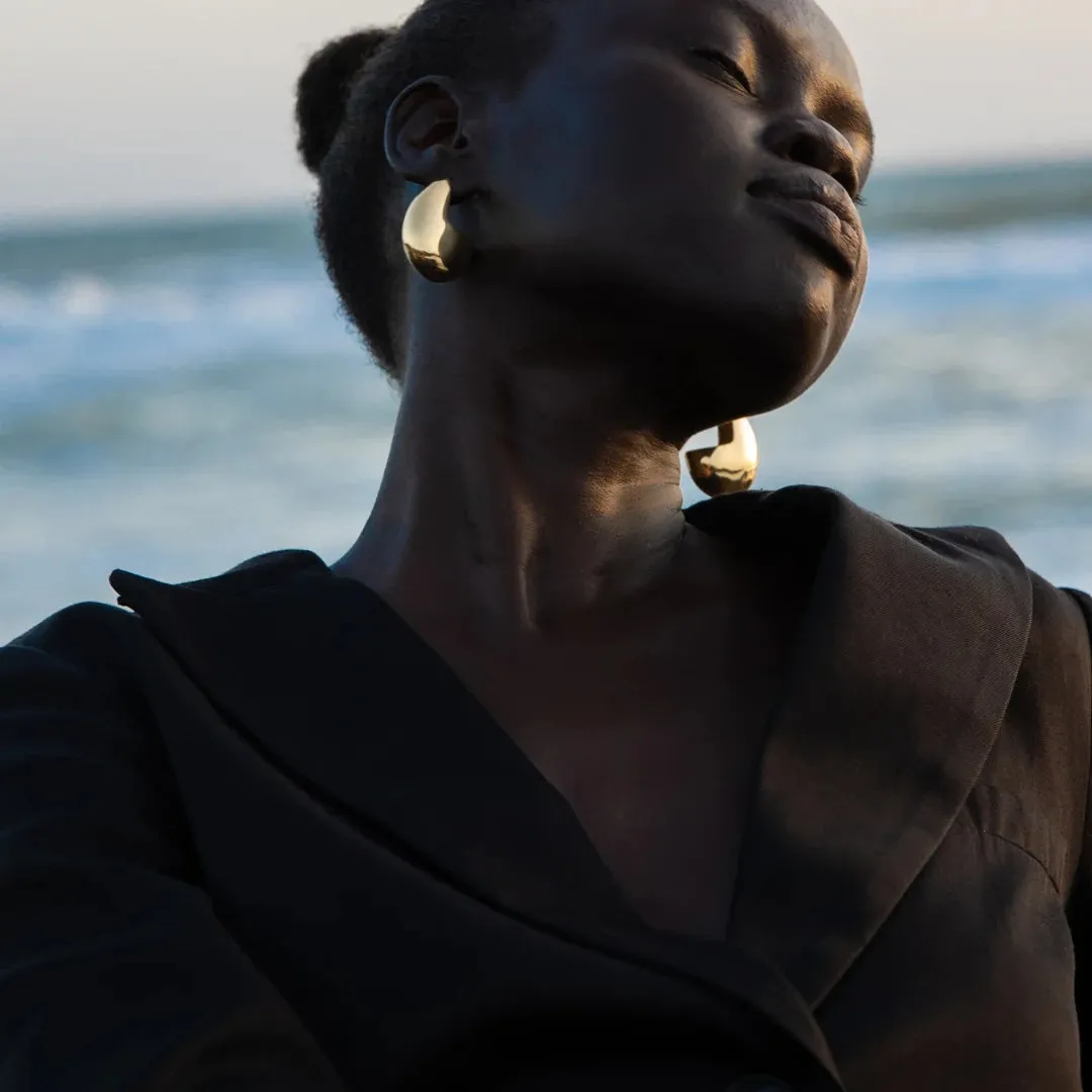 Adorn | Big Drop Earring - Gold sold by Sister & Co product image thumbnail 5