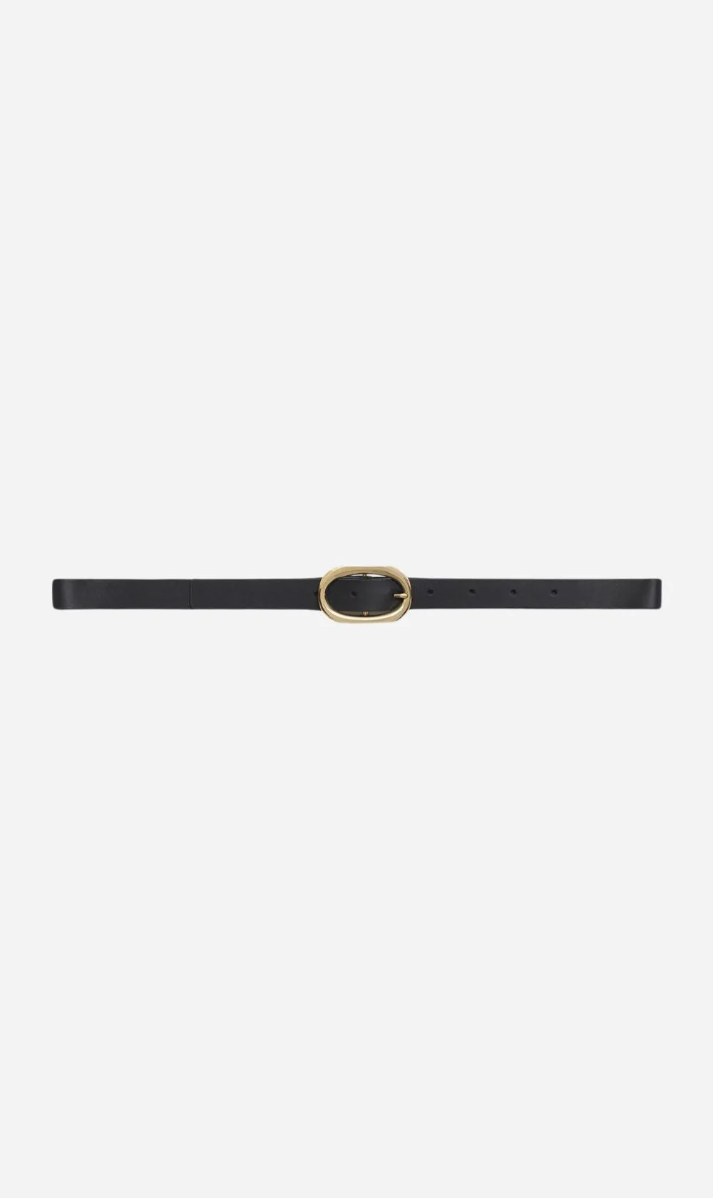 Anine Bing | Small Signature Link Belt - Black With Gold sold by Sister & Co