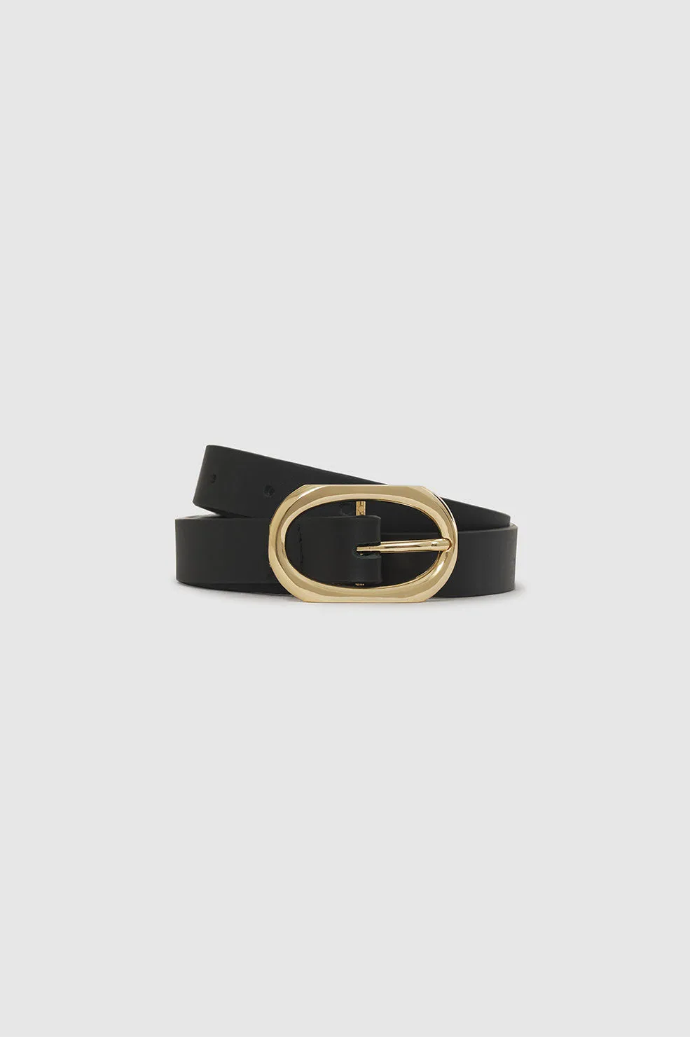 Anine Bing | Small Signature Link Belt - Black With Gold sold by Sister & Co product image thumbnail 3