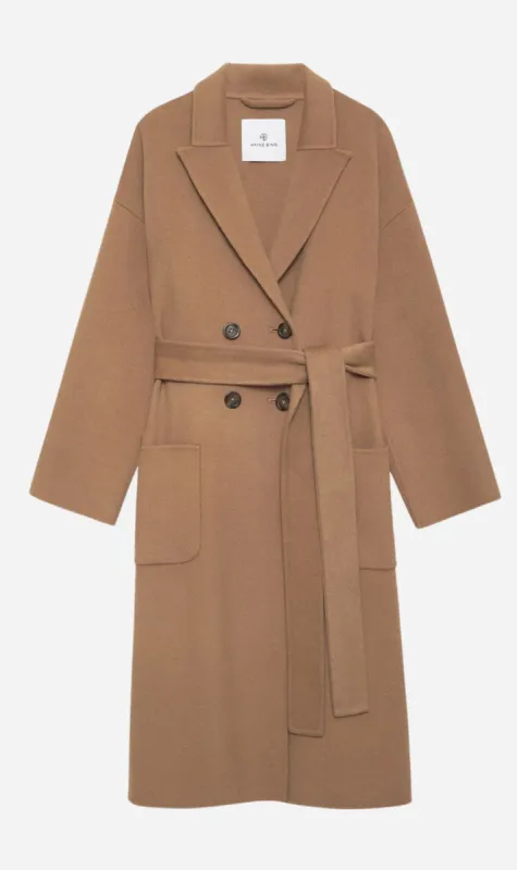 Anine Bing | New Dylan Coat - Camel Cashmere sold by Sisters & Co