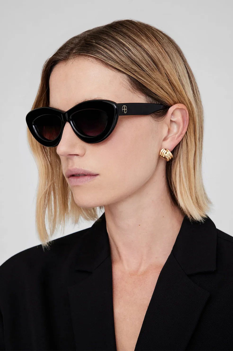 Anine Bing | Alba Sunglasses - Black sold by Sister & Co product image thumbnail 3