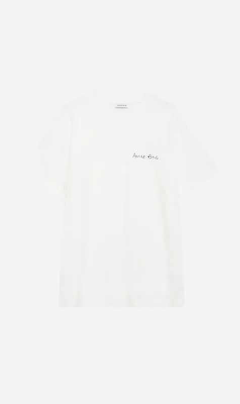 Anine Bing | Walker Tee Lyrics - Ivory sold by Sister & Co