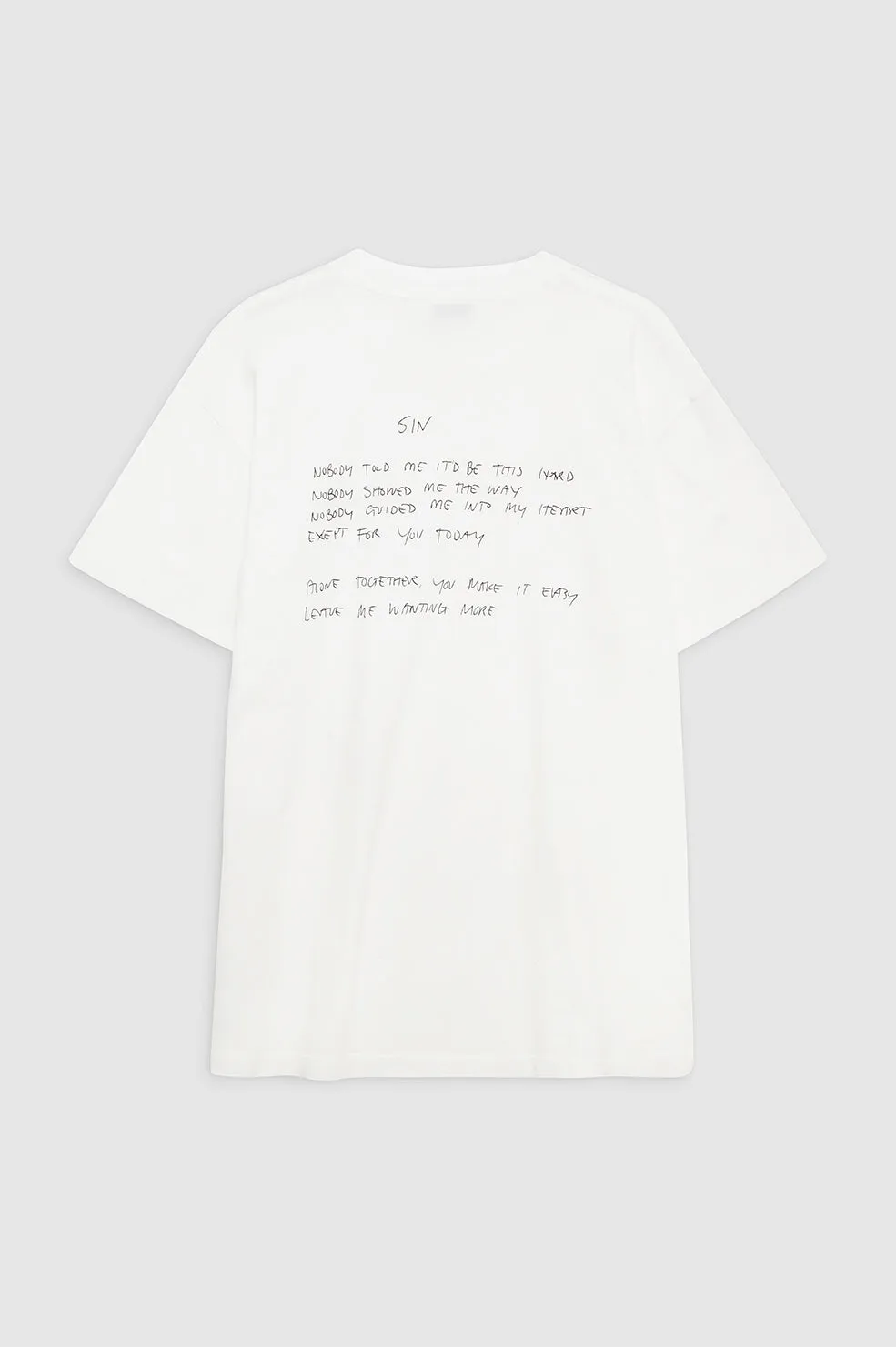 Anine Bing | Walker Tee Lyrics - Ivory sold by Sister & Co product image thumbnail 4