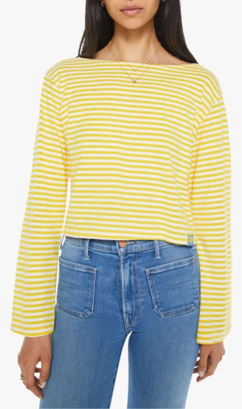 Mother Denim | The Skipper Bell - School Daze Natural & Freesia sold by Sisters & Co