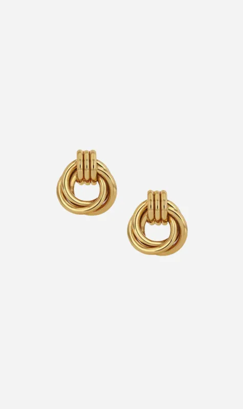Anine Bing | Triple Knot Earrings - Gold sold by Sister & Co
