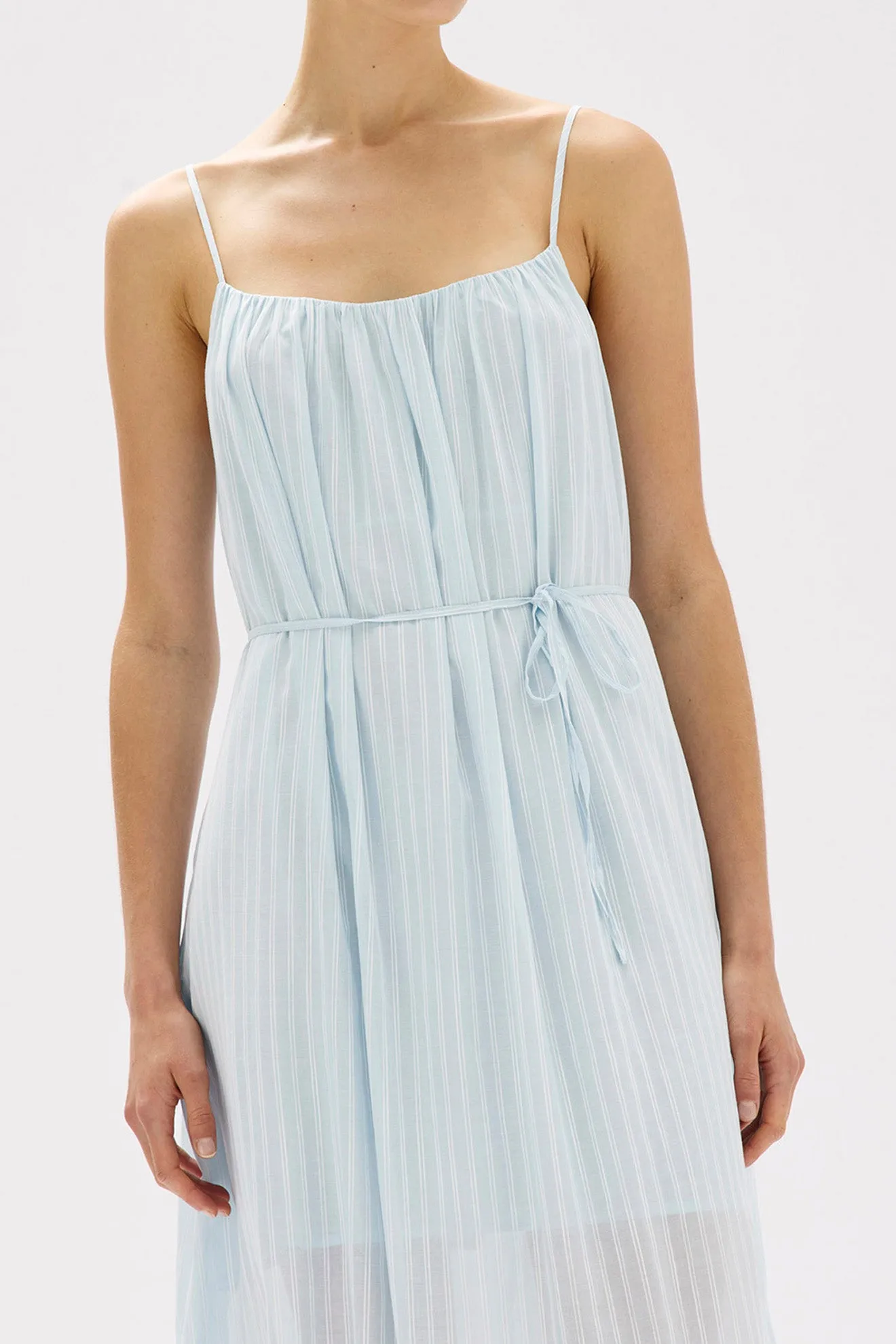 Assembly Label | Cammy Stripe Maxi Dress - Blue Haze/White sold by Sister & Co product image thumbnail 4