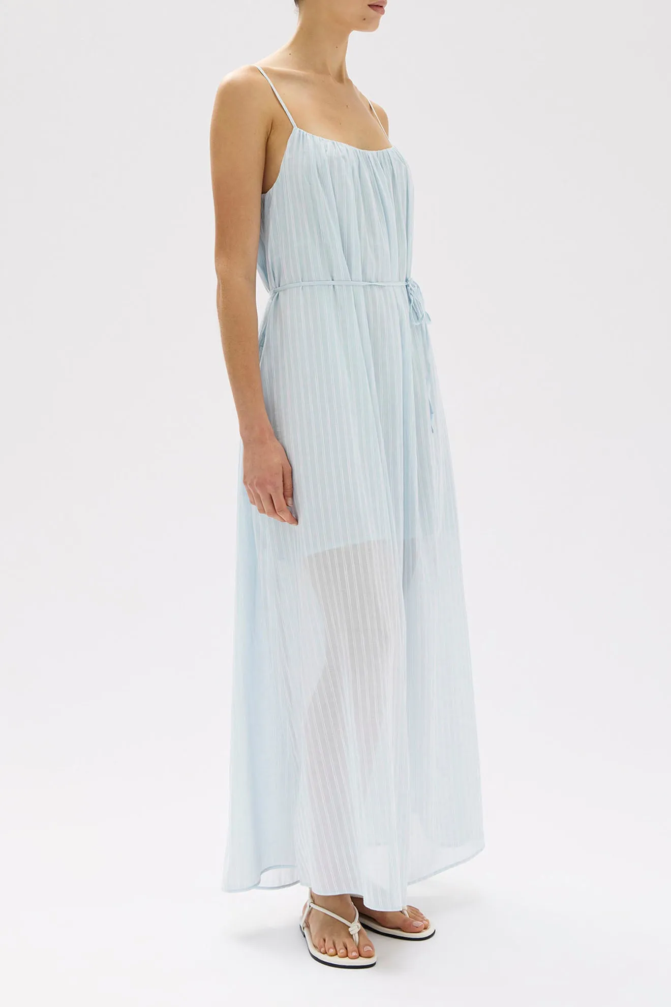 Assembly Label | Cammy Stripe Maxi Dress - Blue Haze/White sold by Sister & Co product image thumbnail 5