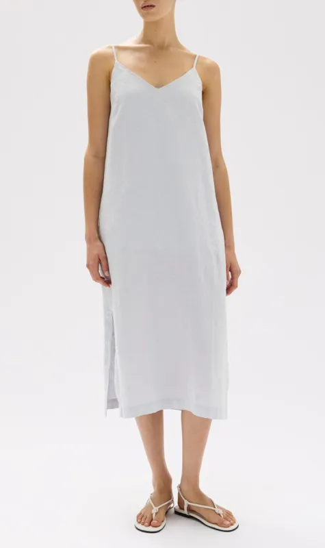 Assembly Label | Vallory Linen Slip Dress - Blue Haze sold by Sister & Co