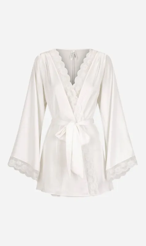 Kat the Label | Sidney Robe - Ivory sold by Sisters & Co