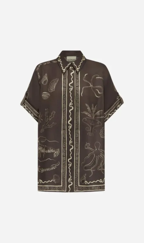 Alemais | Sammy Silk Shirt sold by Sister & Co