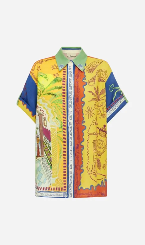 Alemais | Surrealist Summer Shirt sold by Sister & Co